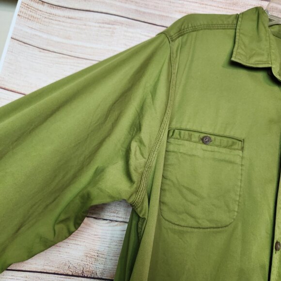 The Territory Ahead Men's Heavy Outdoor Button Shirt Size XLT Green Long Sleeve - Picture 3 of 14
